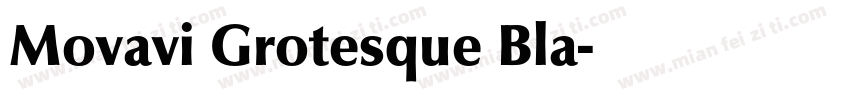 Movavi Grotesque Bla字体转换